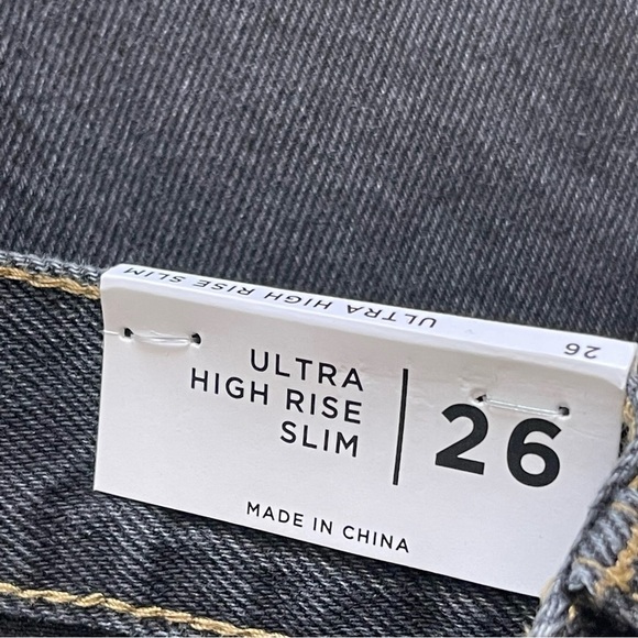 PacSun Women’s Eco Colorblocked Ultra High Waisted Slim Fit Jeans Size 26 Cotton - Picture 11 of 11